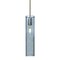 Besa Lighting Juni 16 Stem Pendant, Blue Bubble, Satin Nickel, 1x60W Incandescent 1TT-JUNI16BL-SN - alternate 1